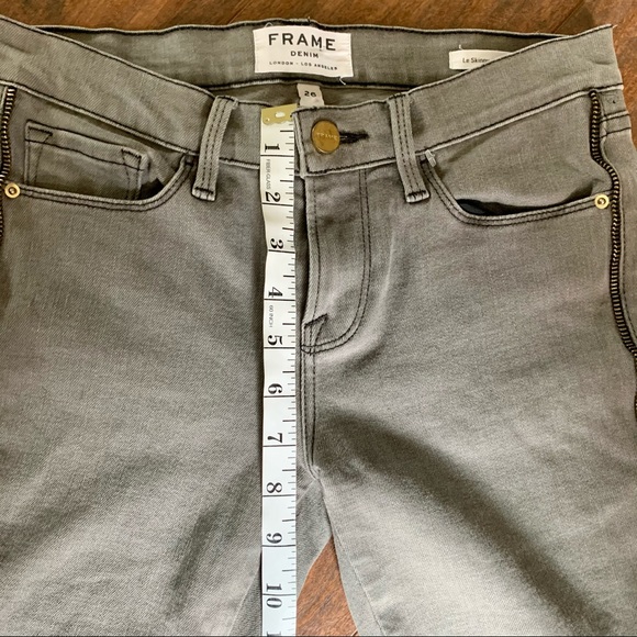 FRAME Le Skinny De Jeanne Zip Trim Jeans SZ-26 - Picture 7 of 14